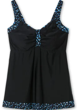 Tankini-Top in Longform, mit Pünktchenprint<sheego New