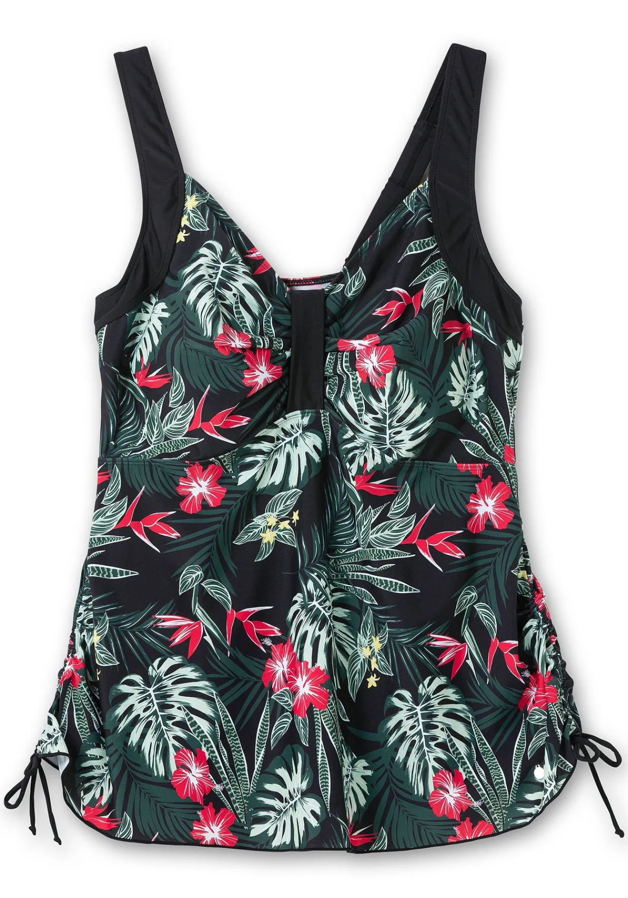 Tankini-Top mit Tropical Print und Raffung<sheego Sale