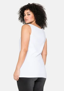 Tanktop aus Baumwolle, mit Rundhalsausschnitt<sheego Online