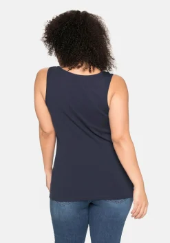 Tanktop aus Baumwolle, mit Rundhalsausschnitt<sheego Best