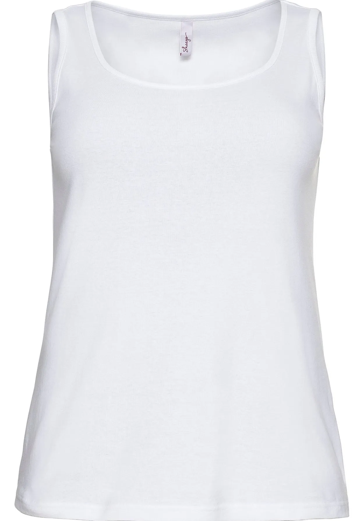 Tanktop aus Baumwolle, mit Rundhalsausschnitt<sheego Online