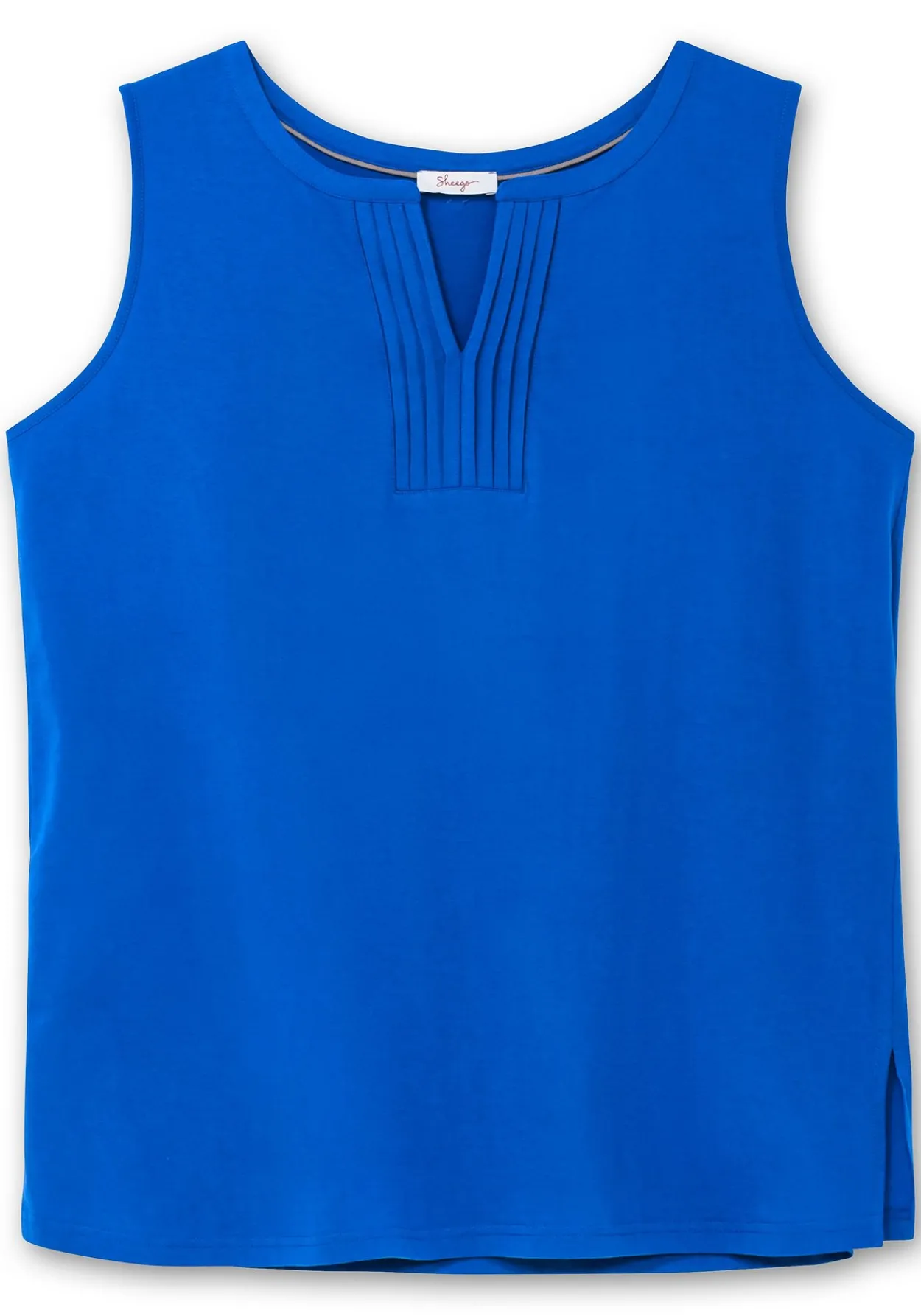 Tanktop aus Jersey, mit Biesen am Ausschnitt<sheego Outlet