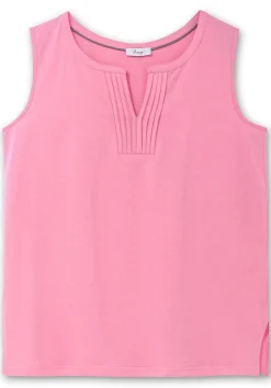 Tanktop aus Jersey, mit Biesen am Ausschnitt<sheego Sale