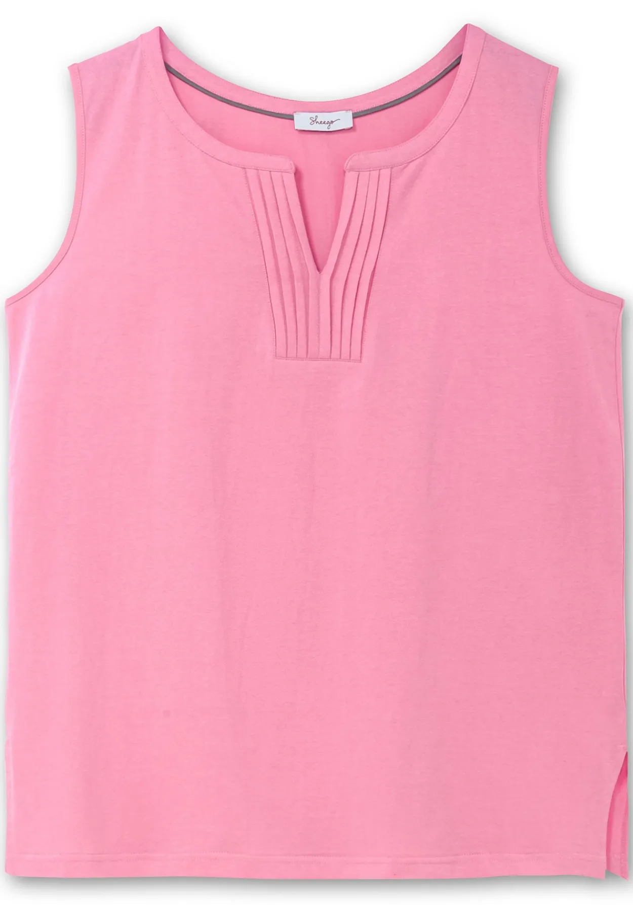 Tanktop aus Jersey, mit Biesen am Ausschnitt<sheego Sale