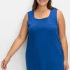 Top in A-Linie, mit Karree-Ausschnitt und Taschen<sheego New