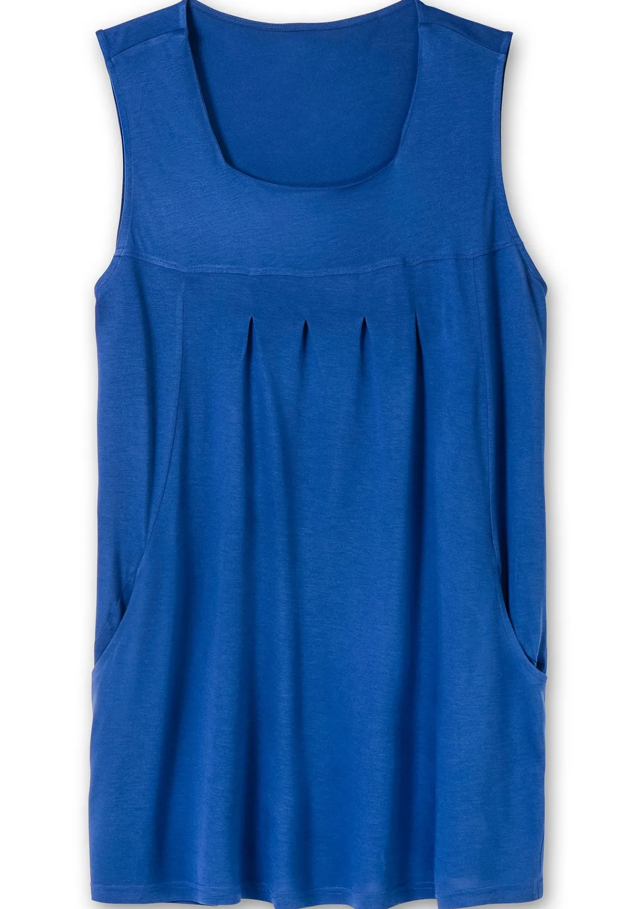 Top in A-Linie, mit Karree-Ausschnitt und Taschen<sheego New