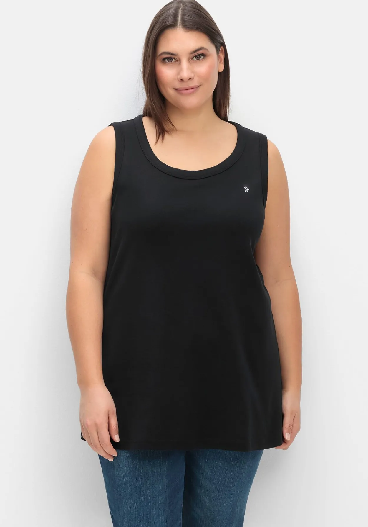 Top in leichter A-Linie, aus Rippqualität<sheego Fashion