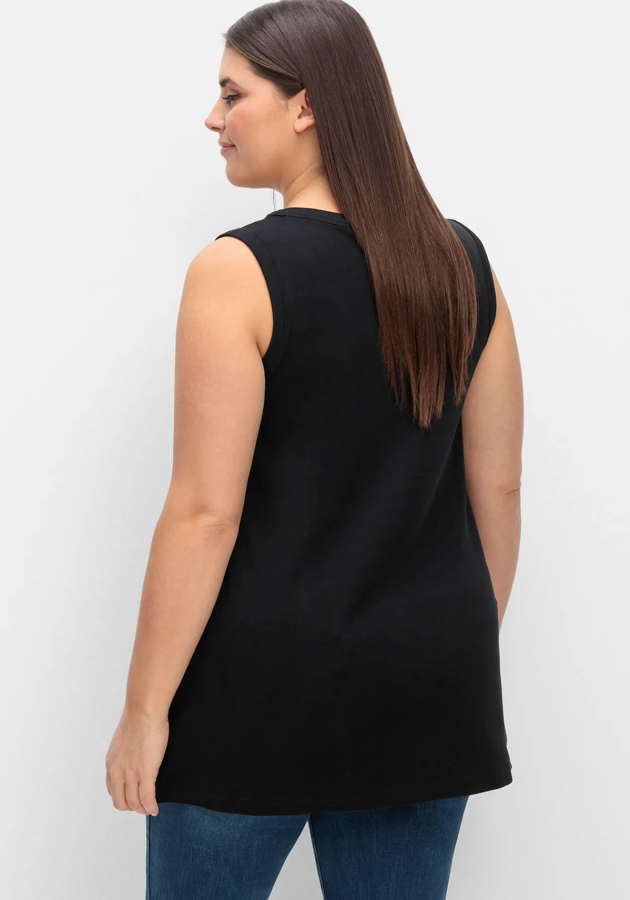 Top in leichter A-Linie, aus Rippqualität<sheego Fashion