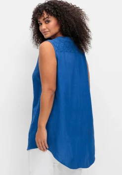 Top mit dekorativem Spitzenbesatz<sheego by Joe Browns Hot