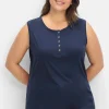 Top mit kurzer Knopfleiste<sheego Clearance