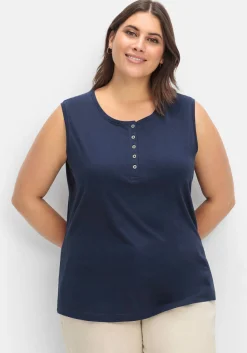 Top mit kurzer Knopfleiste<sheego Clearance