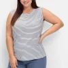 Top mit kurzer Knopfleiste<sheego New