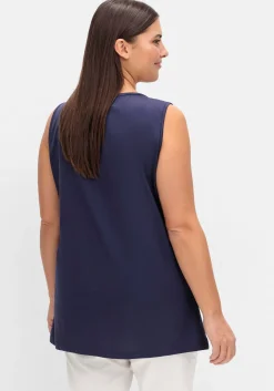 Top mit leichter Raffung und Cut-out am Ausschnitt<sheego Discount