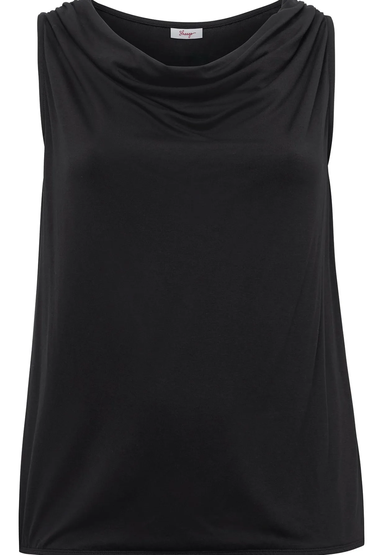 Top mit Wasserfallkragen und Gummibund<sheego Sale