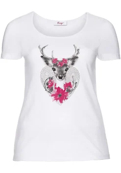 Trachtenshirt mit Hirsch-Druck und Kurzarm<sheego Best