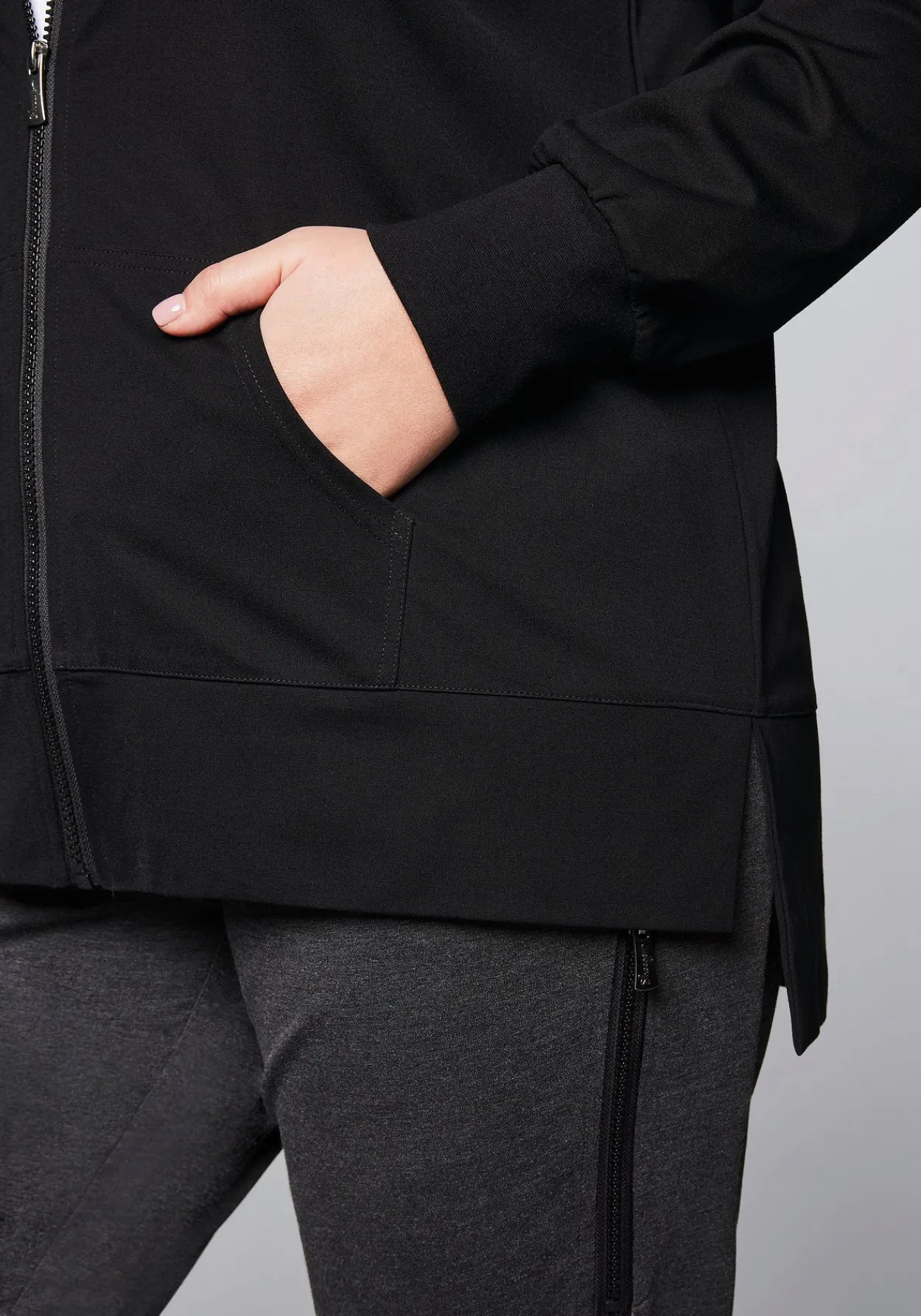 Trainingsjacke mit Kapuze, aus Sweat<sheego Discount