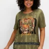 T-Shirt mit Animal-Frontprint<sheego Online