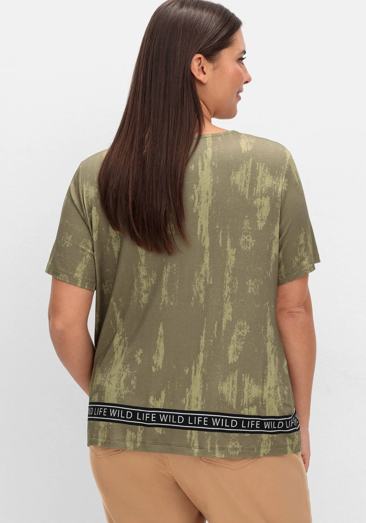T-Shirt mit Animal-Frontprint<sheego Hot