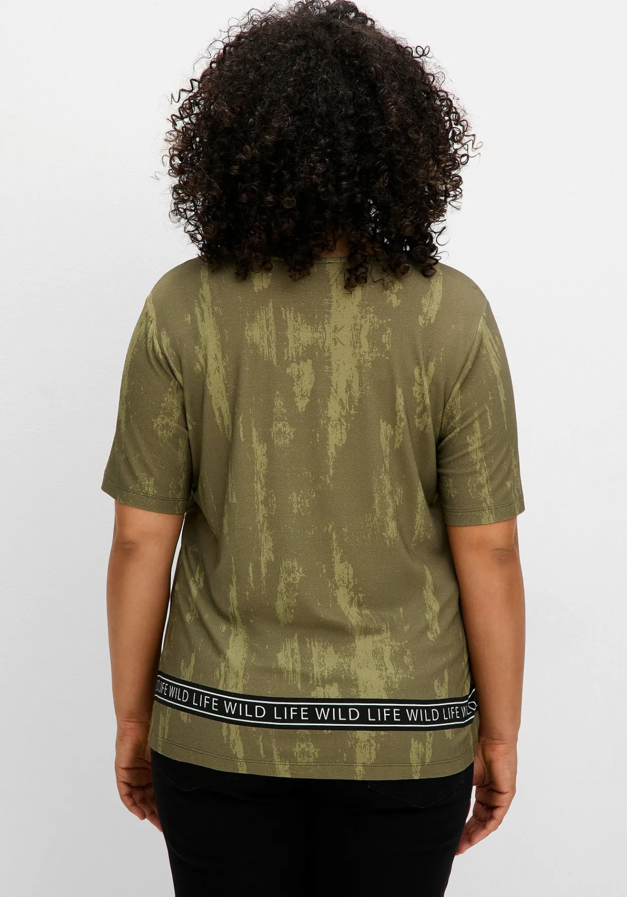 T-Shirt mit Animal-Frontprint<sheego Online