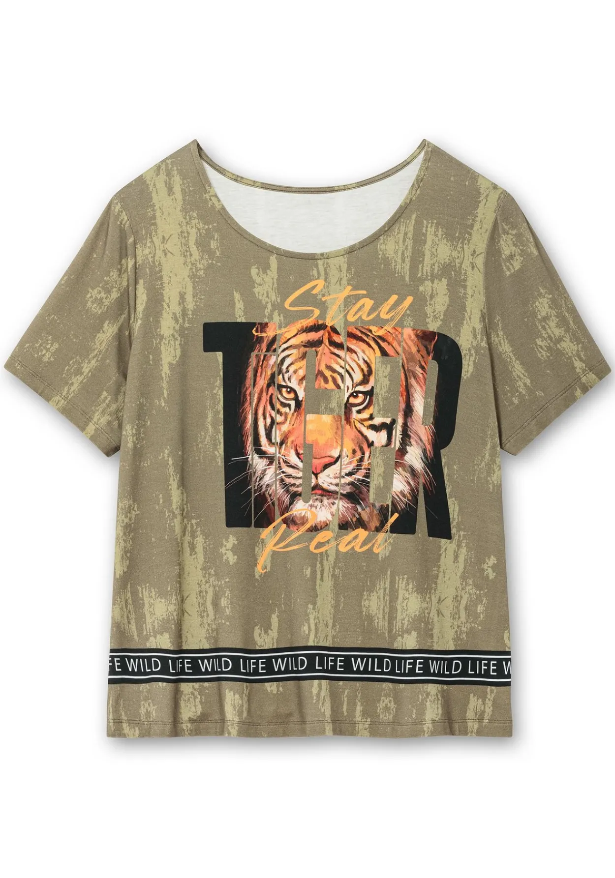 T-Shirt mit Animal-Frontprint<sheego Hot