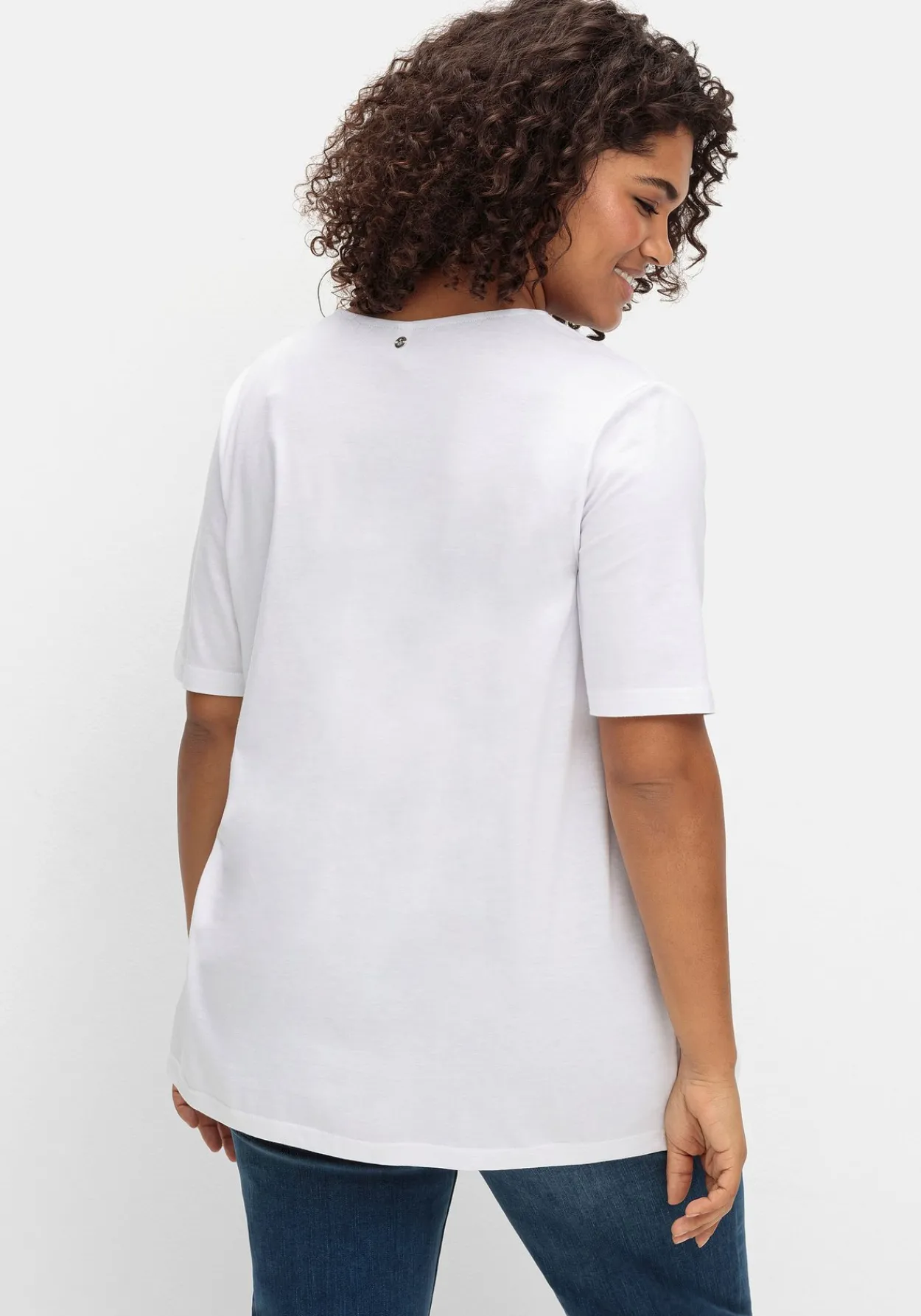 T-Shirt mit doppellagigem Vorderteil<sheego New