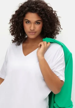 T-Shirt mit doppellagigem Vorderteil<sheego New