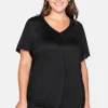 T-Shirt mit Flügelärmeln, aus Viskosejersey<sheego Hot