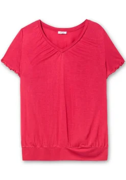 T-Shirt mit Flügelärmeln, aus Viskosejersey<sheego Clearance