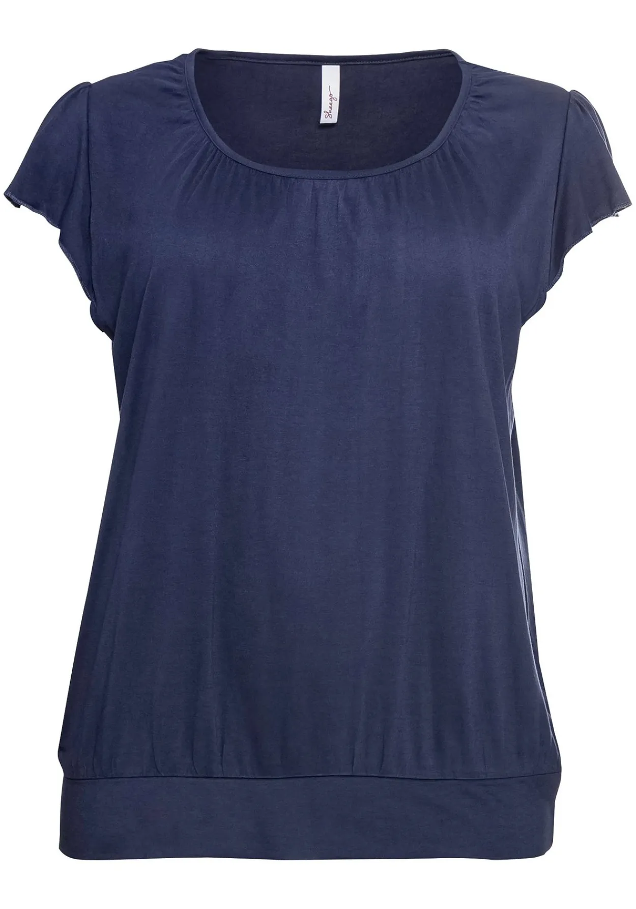 T-Shirt mit Flügelärmeln und breitem Bund<sheego Outlet