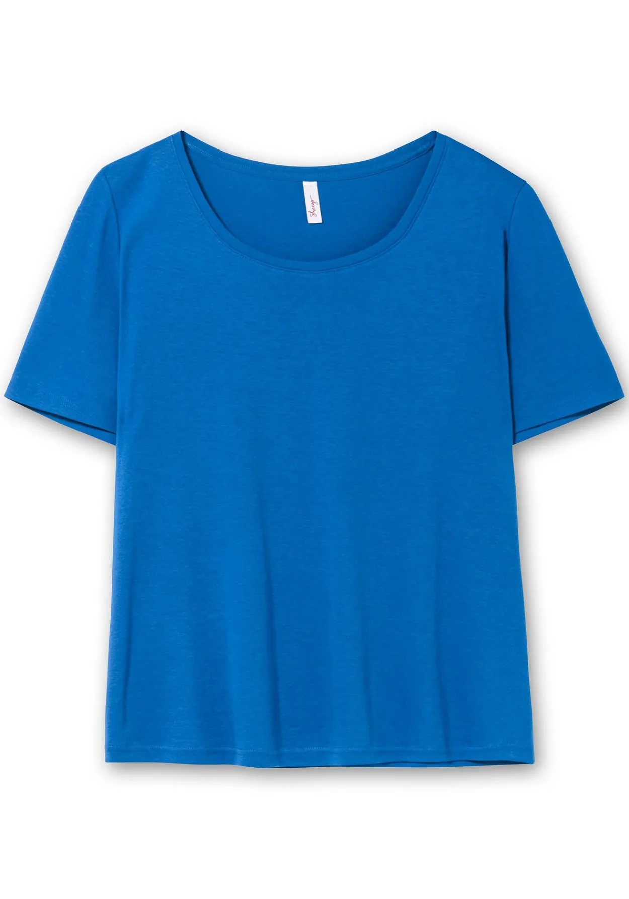 T-Shirt mit tiefem Ausschnitt und längerem Ärmel<sheego Outlet