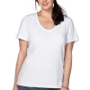 T-Shirt mit V-Ausschnitt, in Rippqualität<sheego Best