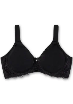 T-Shirt-BH mit Spitze und nahtlosen Cups<sheego New