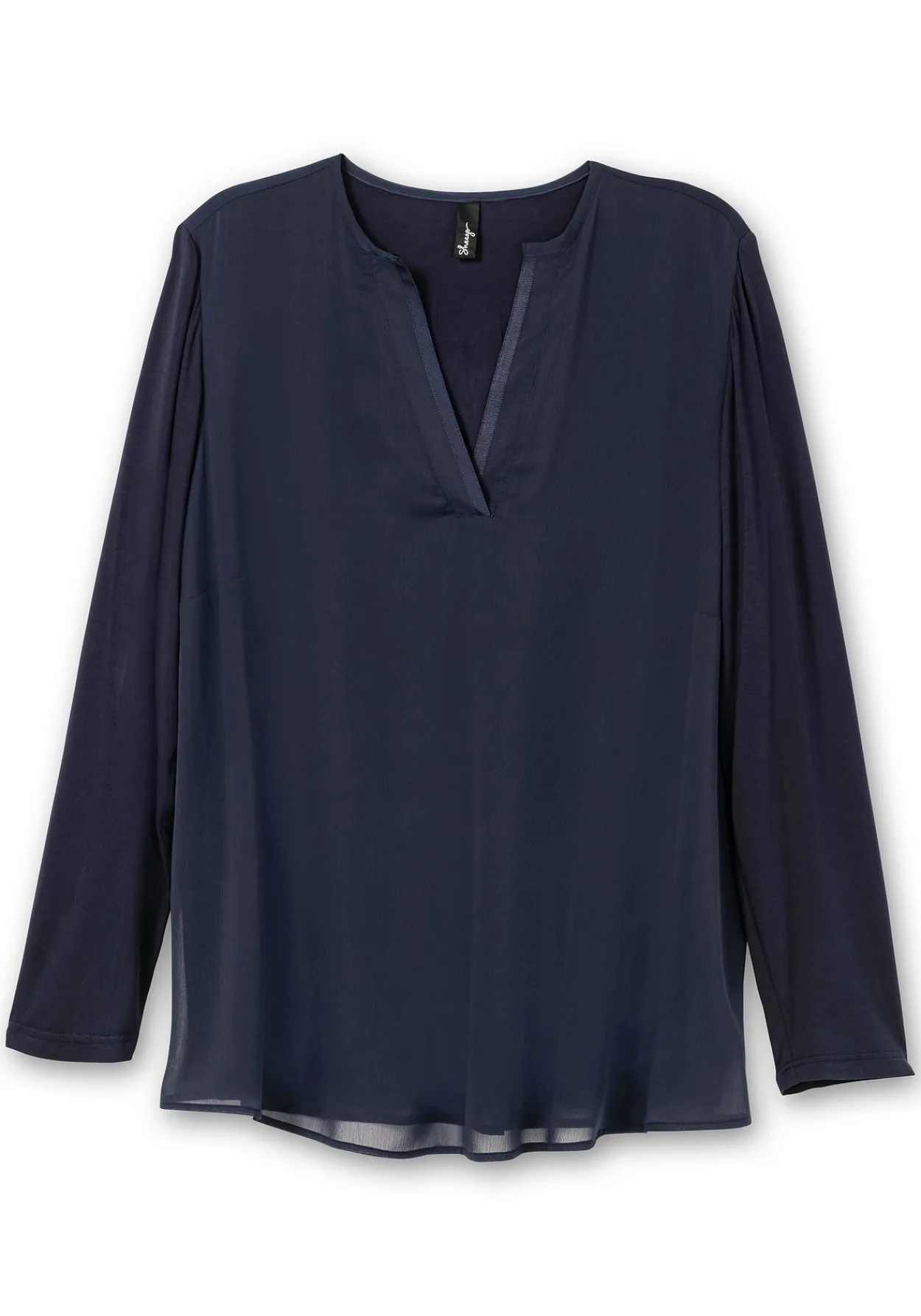 Tunika im Lagenlook aus Chiffon und Jersey<sheego Hot