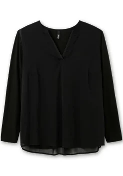 Tunika im Lagenlook aus Chiffon und Jersey<sheego Discount