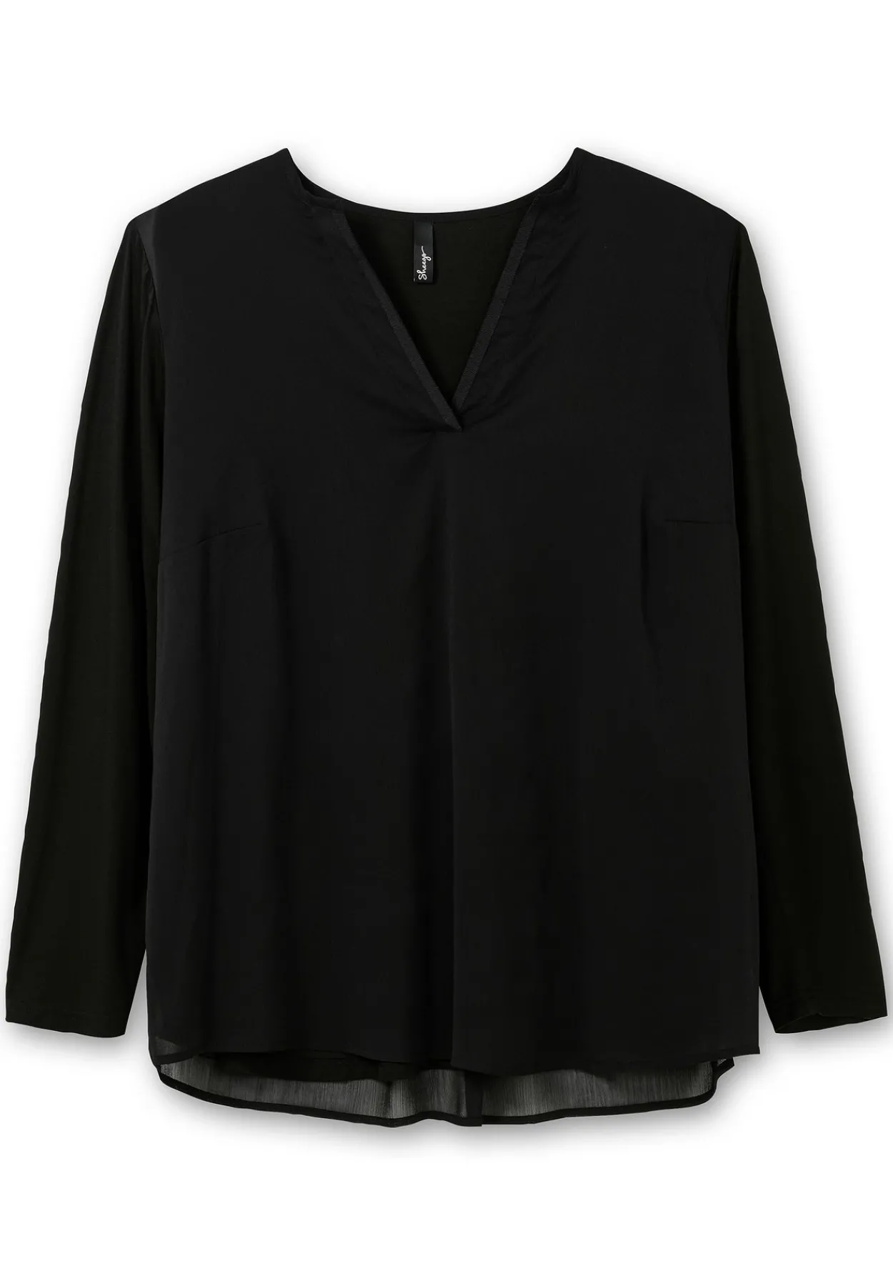Tunika im Lagenlook aus Chiffon und Jersey<sheego Discount