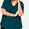 Tunika im Lagenlook mit Flügelärmeln<sheego Discount
