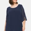 Tunika im Layerlook mit Chiffon<sheego Sale