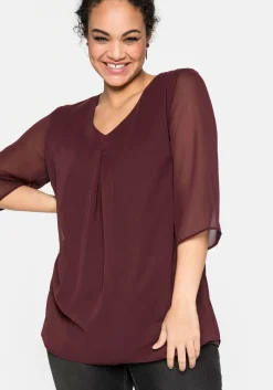 Tunika im Layerlook, mit Chiffon<sheego Online