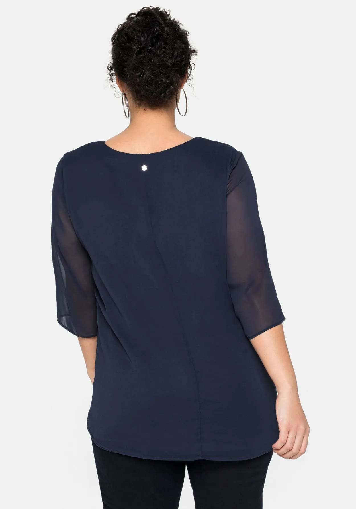 Tunika im Layerlook, mit Chiffon<sheego Hot