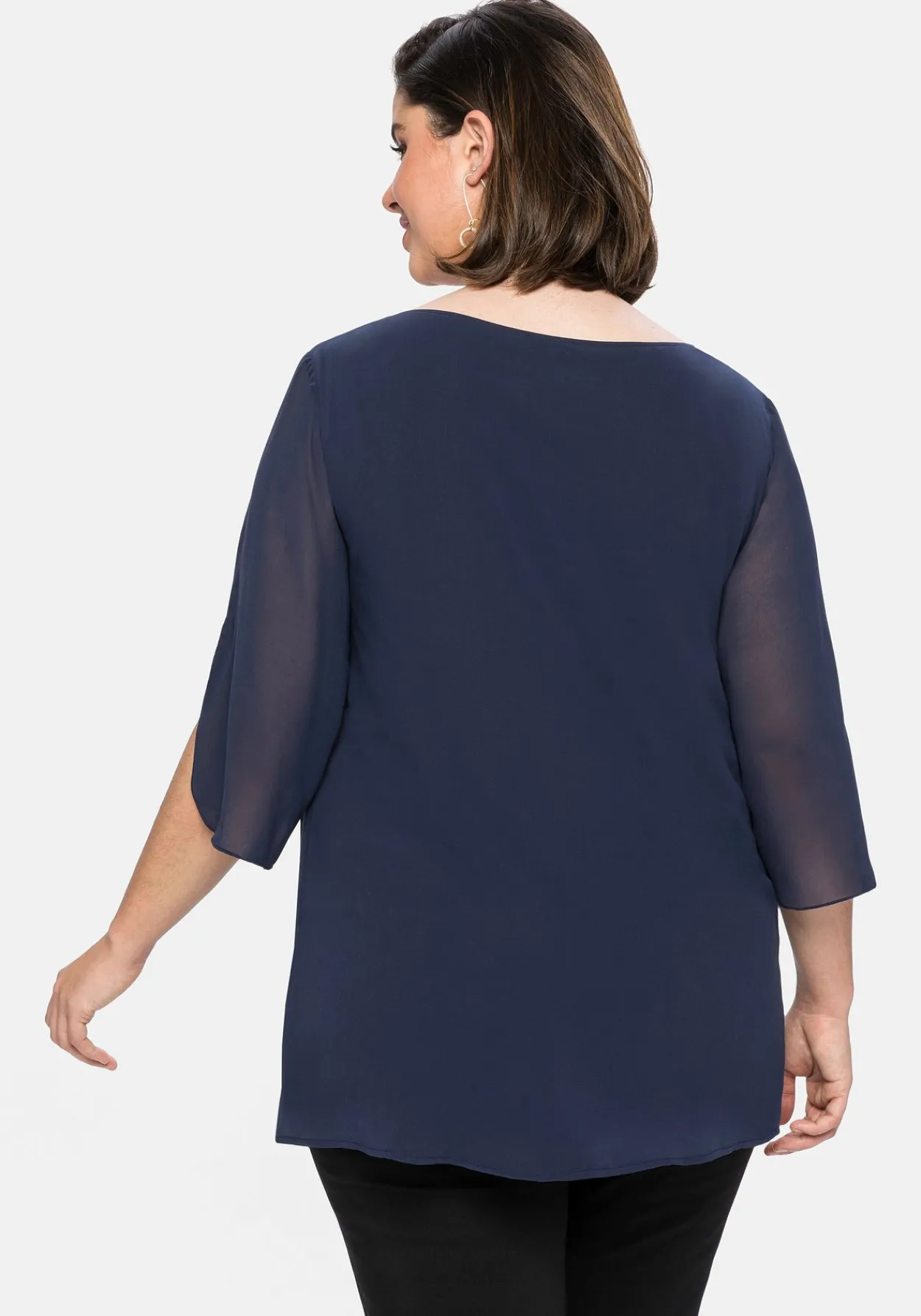 Tunika im Layerlook mit Chiffon<sheego Sale