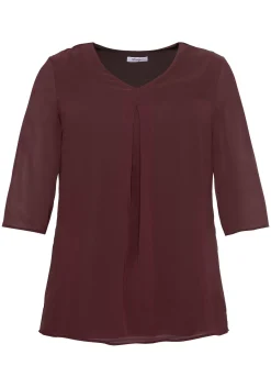 Tunika im Layerlook, mit Chiffon<sheego Online