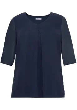 Tunika im Layerlook, mit Chiffon<sheego Hot