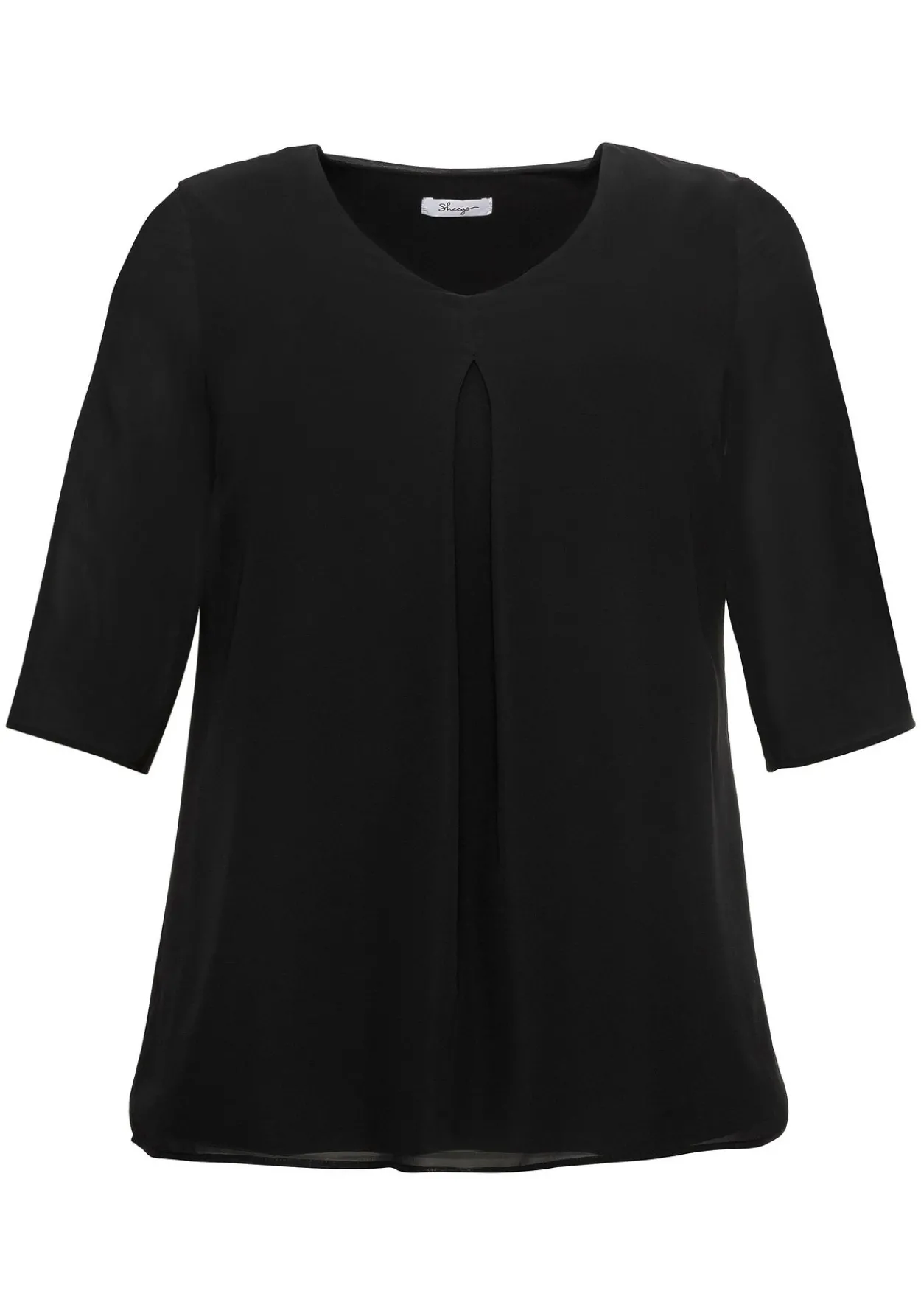 Tunika im Layerlook, mit Chiffon<sheego Sale