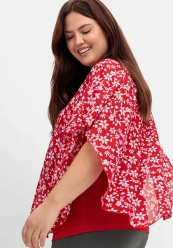 Tunika in Layeroptik, mit Blumenprint<sheego Best