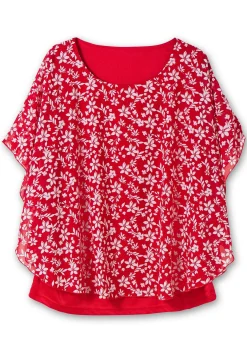 Tunika in Layeroptik, mit Blumenprint<sheego Best