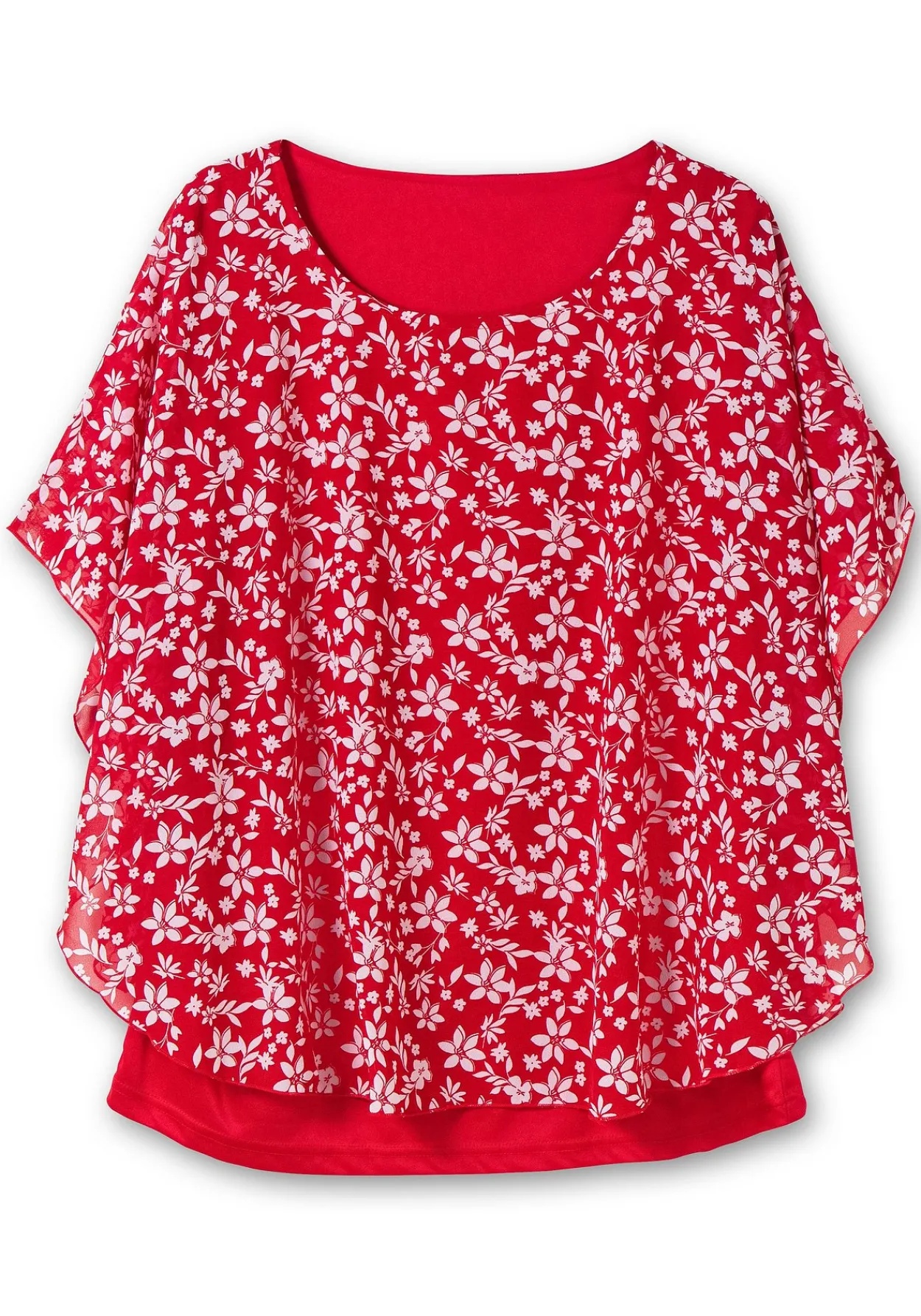 Tunika in Layeroptik, mit Blumenprint<sheego Best