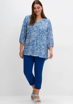 Tunika mit Alloverdruck und 3/4-Arm<sheego Discount