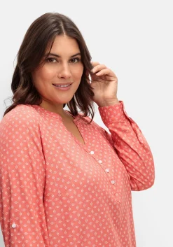 Tunika mit Alloverdruck und Krempelärmeln<sheego x Collection L. Clearance