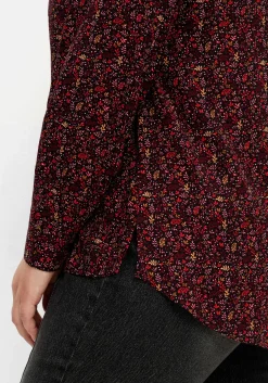 Tunika mit Alloverprint und Knopfleiste<sheego Online