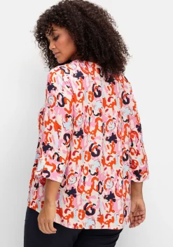 Tunika mit 3/4-Arm und Alloverprint<sheego Hot